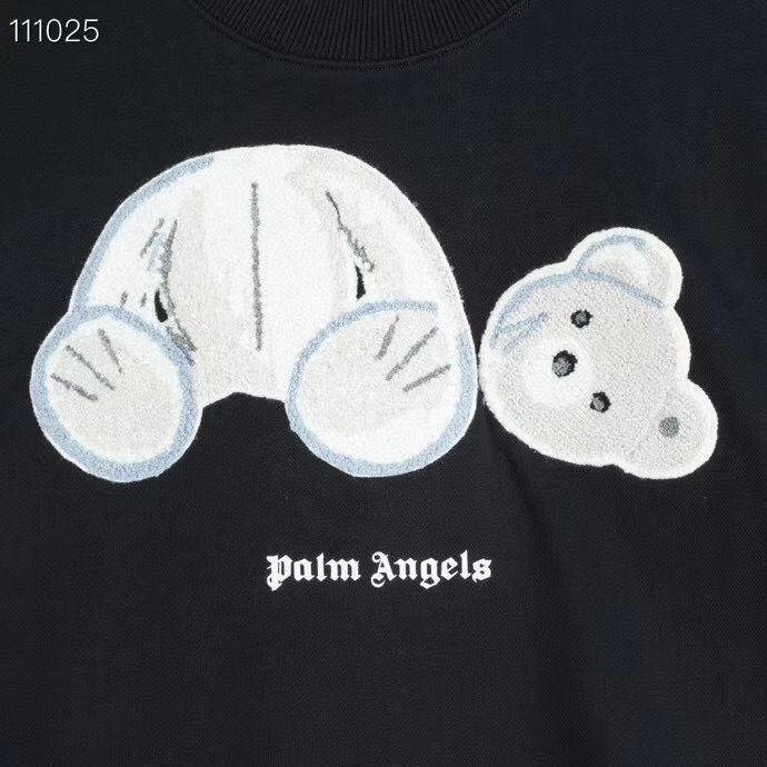 Palm angels bear patch sweatshirt bear detail