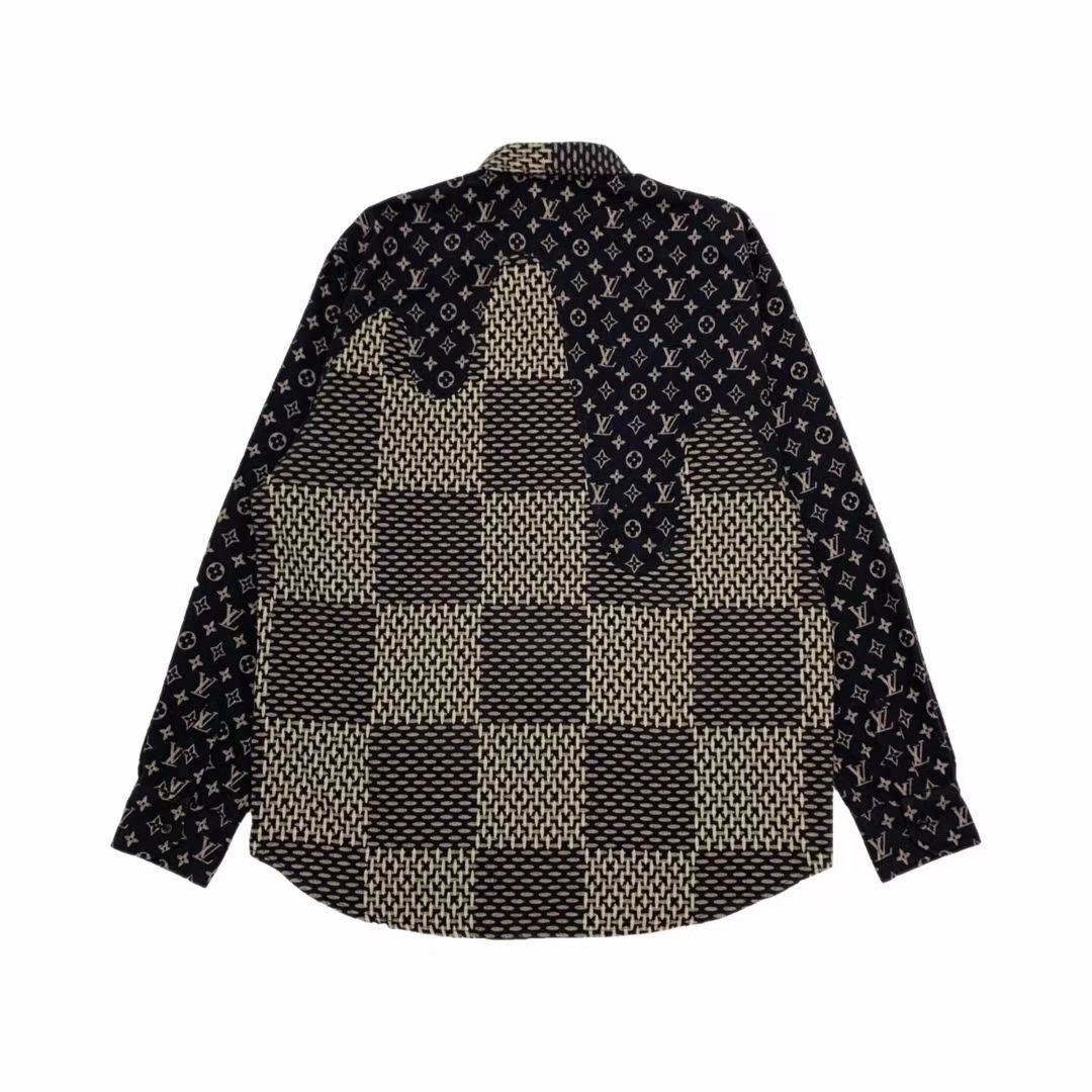 giant damier waves monogram flannel shirt